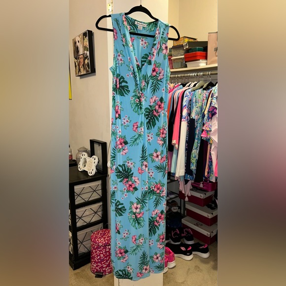 🩵🩷NWOT Tommy Bahama Tropical Twist Front Maxi🩷🩵 - Picture 16 of 16